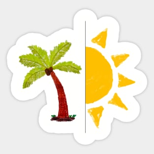 Tropical Sun Sticker